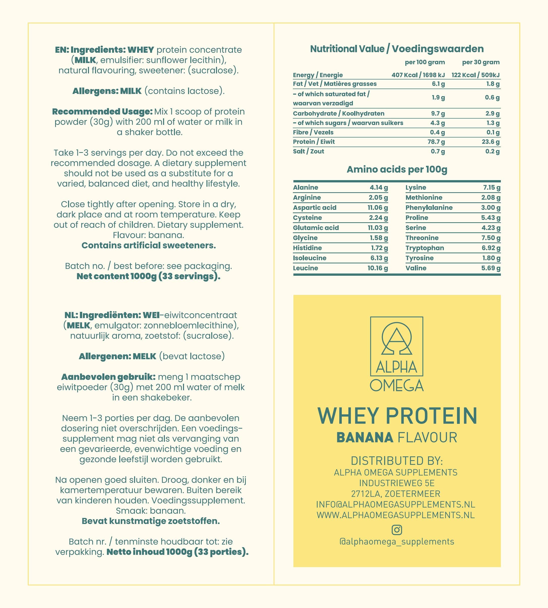 WHEY PROTEIN - BANANA
